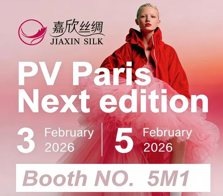 ZHEJIANG JIAXIN SILK في PV Paris: اكتشف الأقمشة المبتكرة في الجناح 5M1
